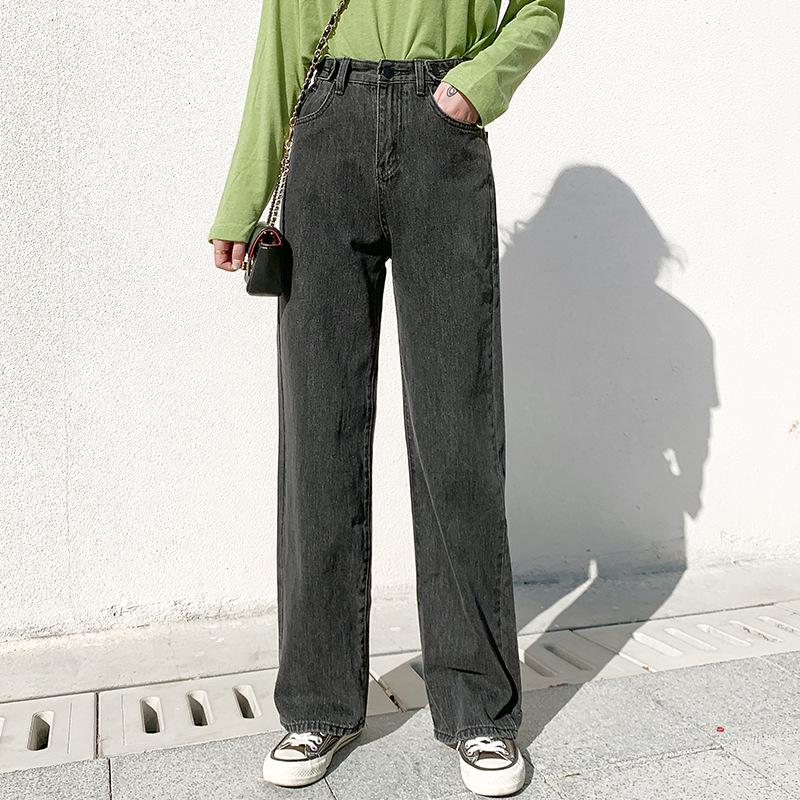 

Women Pants Trousers High Waist Streetwear Lady Jeans Casual Women s Clothing XL сірий