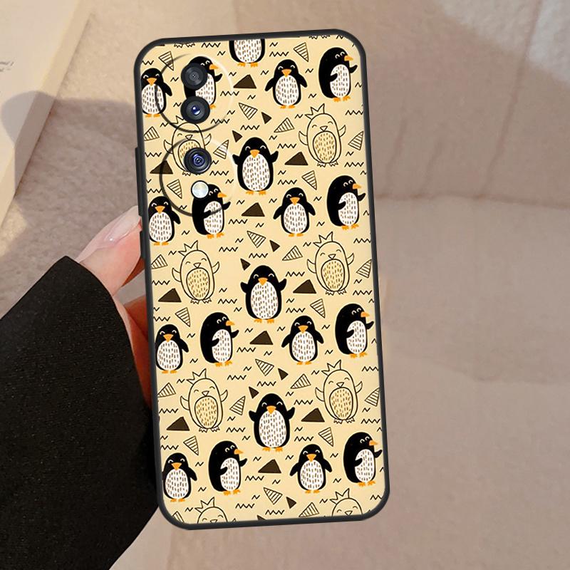 

Милый Кавайный Пингвин Для Honor Magic 8 7 6 5 Lite Чехол Для Honor 400 Pro 200 50 70 90 X8c X8b X9d X9b X9c Win RT Honor Win