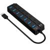 Usb3.0hub One Drags Seven-port Laptop Extender USB3.0 Hub High-speed Transmission CableUSB Computer Expander
