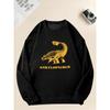 Men's Ankylosaurus Print Casual Crewneck Sweatshirt