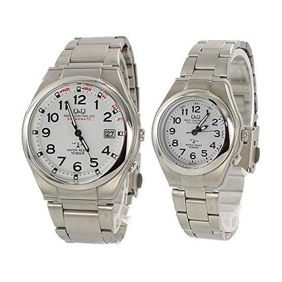 

[Citizen] CITIZEN [6 pairs of models to choose from] [Domestic genuine product] CITIZEN Q&Q Cue and Cue Men s Women s Pair Watch Radio Solar Analog