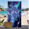 Asciugamano da Spiaggia Stampato Manchester City Asciugamano Morbido ad Asciugatura Rapida Coperta da Spiaggia Rettangolare Grande Portatile per Viaggio Piscina