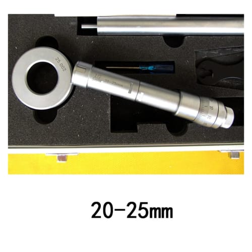 FABOLAI Three-Point Internal Micrometer, Three-Jaw Micrometers 6-8-10-12-16-20-25-30-40-50-63-75-88-100, Color: Digital Type, Size: 20-25mm