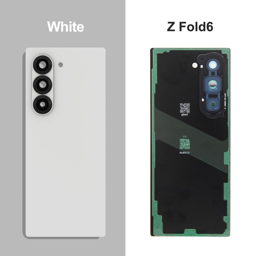Per Samsung Z Fold5 Fold6 5G Cover Batteria in Vetro Pannello Alloggiamento Posteriore Parti Lente Fotocamera Per Z Fold 5 6 Cover Batteria
