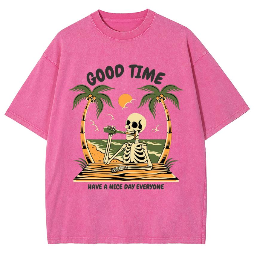 

Женская футболка из вареного денима, оверсайз, с принтом черепа, круглым вырезом, свободного кроя, нейтральная, с коротким рукавом, красивая крутая футболка 3XL