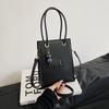 Small Square Womens Handbag With Zipper Closure For Daily Casual Use