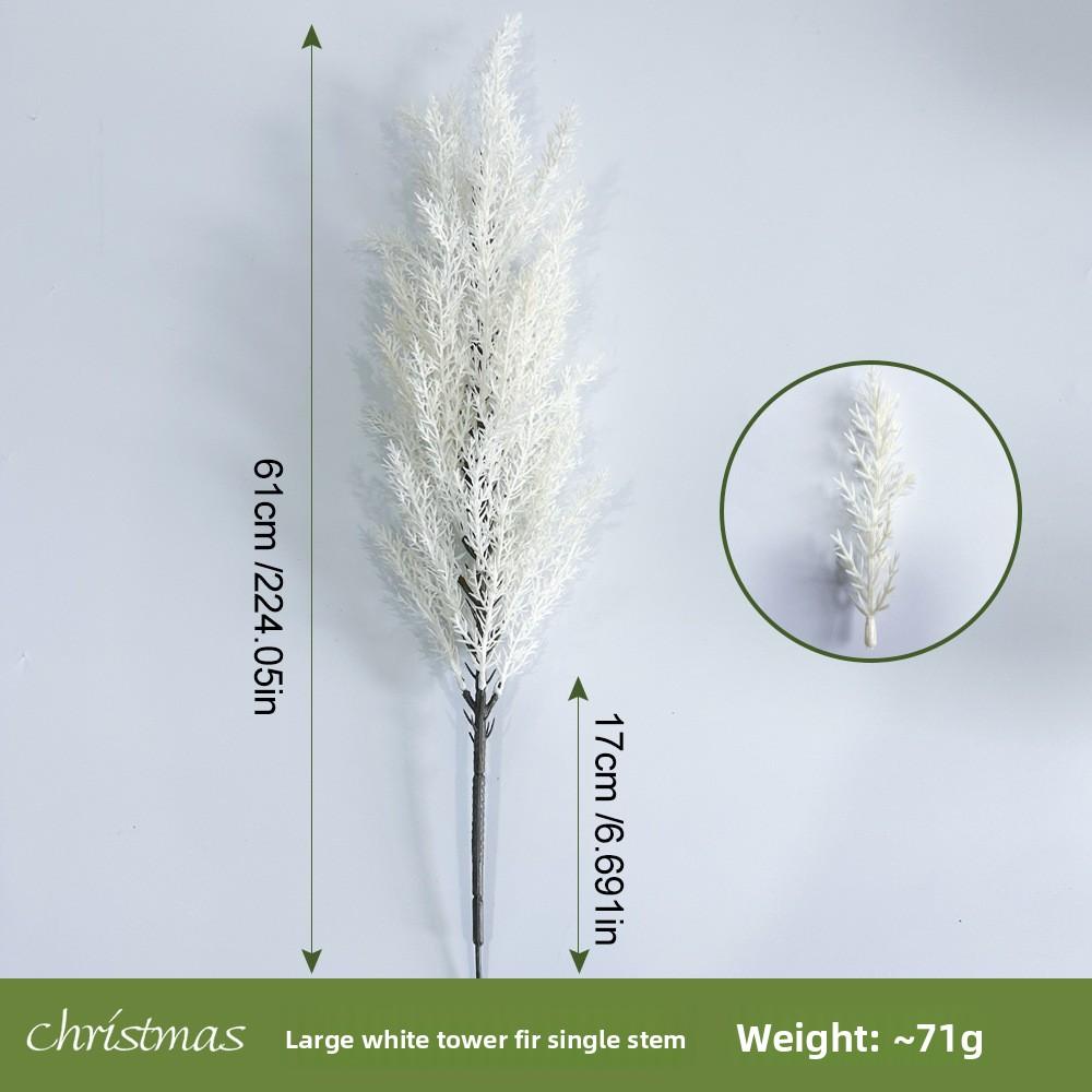 Artificial Green Plants, Artificial Pine Needles, Bunches, Christmas Single Pine and Cypress Indoor Flower Arrangement Decorations