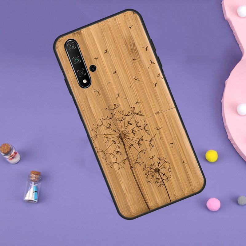 Natural Bamboo Wood Pattern Print For Huawei Nova 5T 9 10 SE 7i 8i 11i 12i Y60 Y61 Y70 Y72 Y73 Y90 Y91 P20 P40 P30 Lite Case