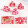 Valentine's Day & Party Heart Shape Fashion Hair Claw Clips Red Pink Heart Print Acetate/Acrylic Hair Clamps for Women