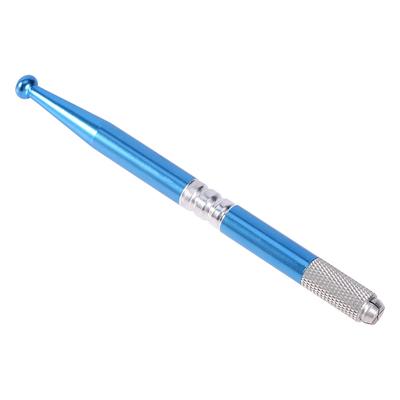 Professional Microblading Blades Manual Eyebrow Tattoo Embroidery Pen Rack Tool (Blue)