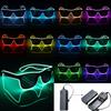 LED EL Wire Glasses Light Up Glow Sunglasses Eyewear Shades for Nightclub Party