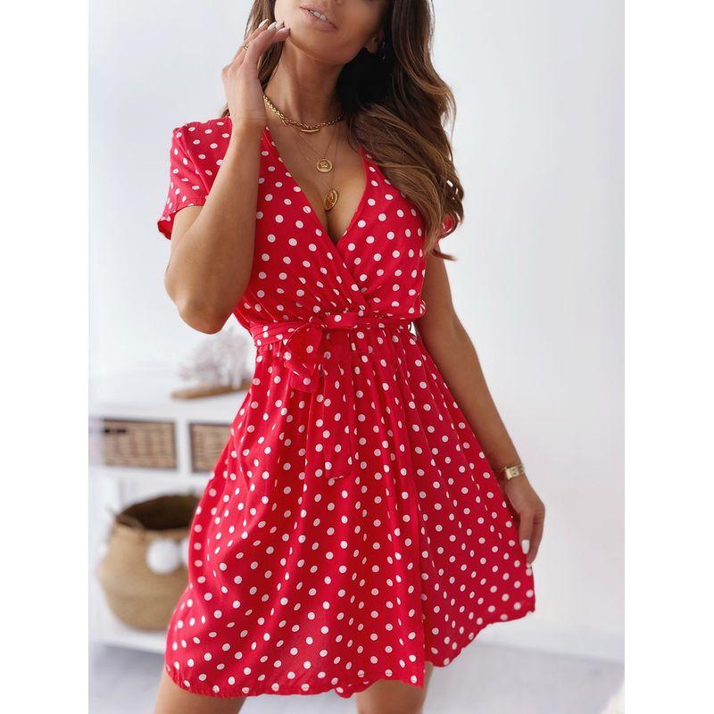 

Wish Amazon New Summer Dress Red XL