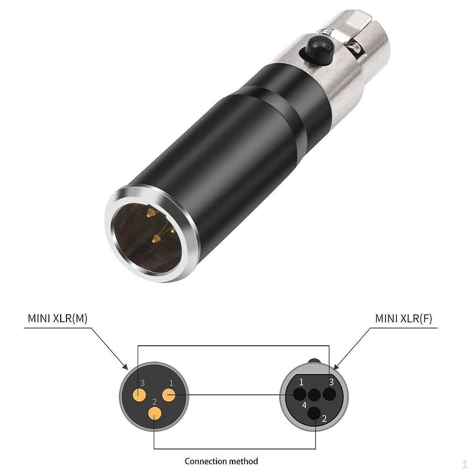 

4-контактный мини-адаптерный аудиокабель 4-контактный профессиональный конвертер гнездо-папа для пения