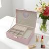 Dustproof Double Layer Jewelry Box Large Capacity Cosmetics Box Jewelry Storage Box  Bracelets