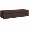 Folding Sofa Bed 180 x 67 x 45 cm Taupe
