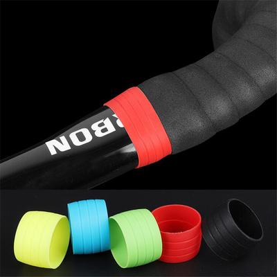 2pcs Silicone Anti-skip Bicycle Handlebar Tape Plug Fixed Ring Road Bike Shift Handle Protection Cover Non-Slip Cycling Accessor