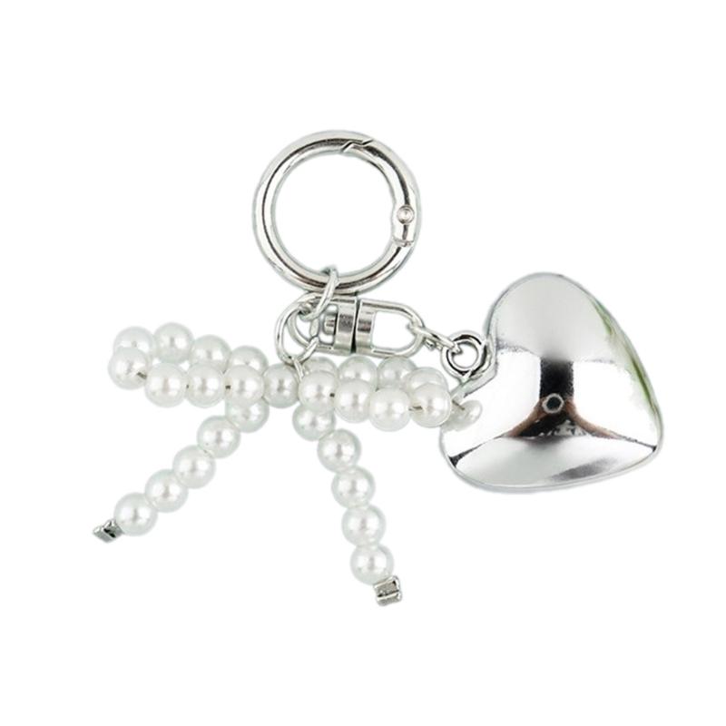 Butterfly Heart Phone Lanyard Bows Pendant Phone Charm Colorful Keychain Stylish Ornament Backpack Jewelry for Women