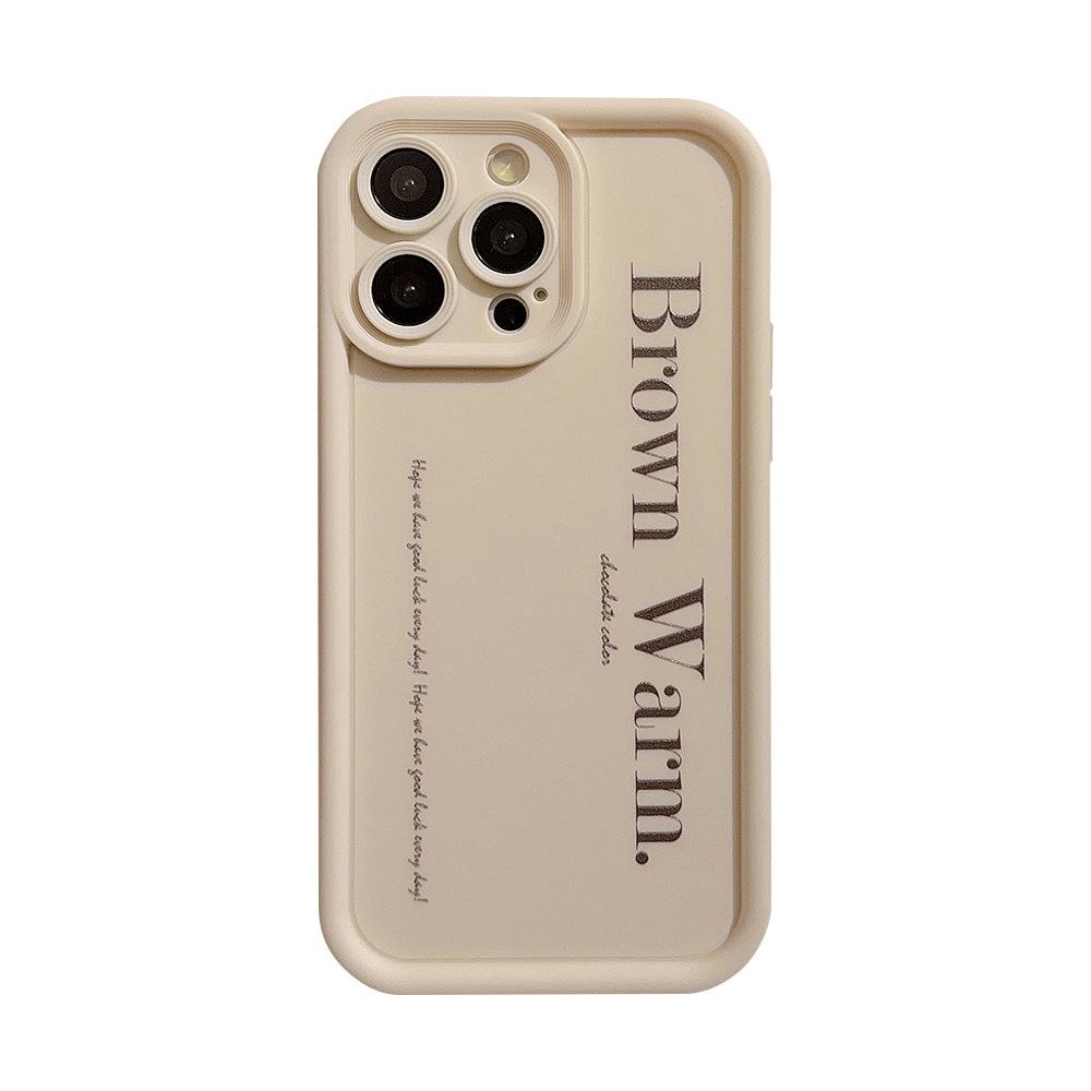 Simple Letters Apple 17 Mobile Phone Case IPhone 15 Silicone 16 Suitable for 14promax All Inclusive 12 Niche Huawei