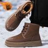 High-top Shoes Winter Velvet Thickened Warm Cotton Shoes Outdoor Waterproof and Non-slip Sports Thick Sole Heightening Martin Boots