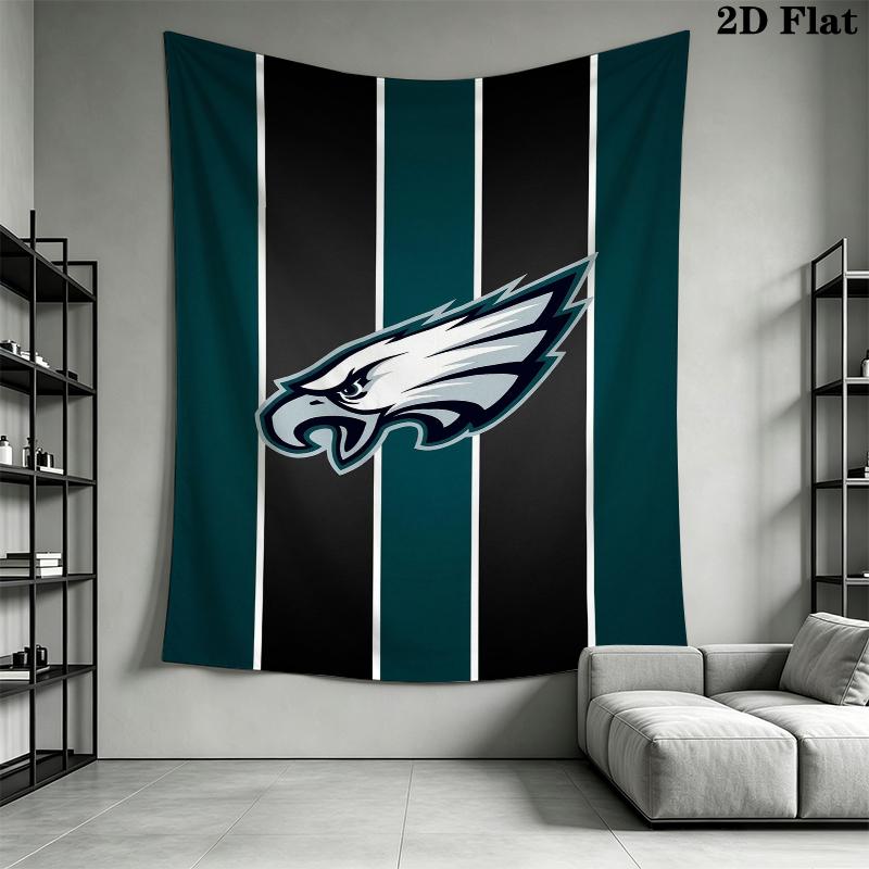 Philadelphia Eagles Wall Tapestry Aesthetic Wall Hanging Printed Fabric Blanket Decorative Tapestries for Bedroom Living Room Home Decor
