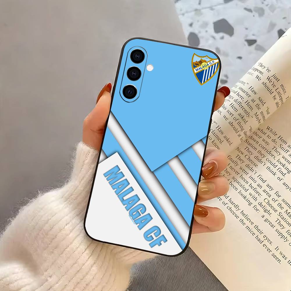 Famous M-Malaga C-CF ART PATTERN Phone Case For Samsung Galaxy A73,A72,A71,A70,A53,A52,A51,Soft Silicone Black Cover