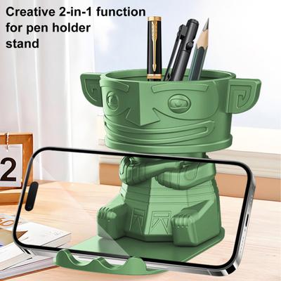 Pencil Holder Desktop Organizer Large Capacity Creative Shape Multipurpose Funny Makeup Brush