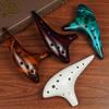 Alto C Key 12-Hole Smoked Ocarina for Professionals and Beginners