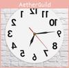 Anti Reverse Wall Clock Modern Backwards Time Run Counter Clockwise Watch Wall