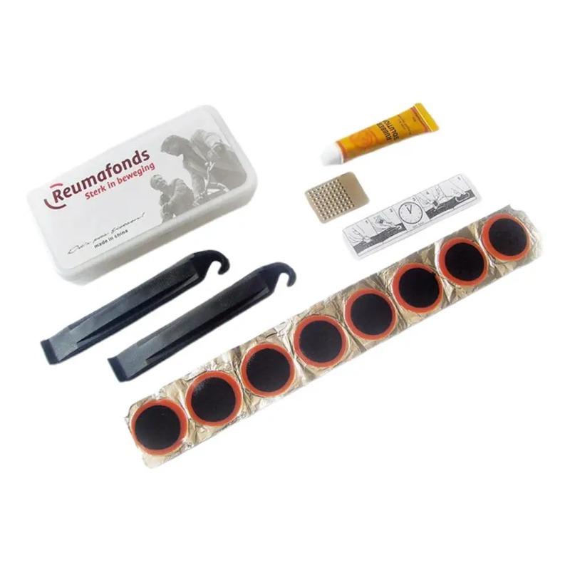 Universal Bike Tire Repair Kit Cycling Flat Tire Repair Rubber Patch Glue Lever Cycling No Glue Bicycle Inner Tube Puncture Tool