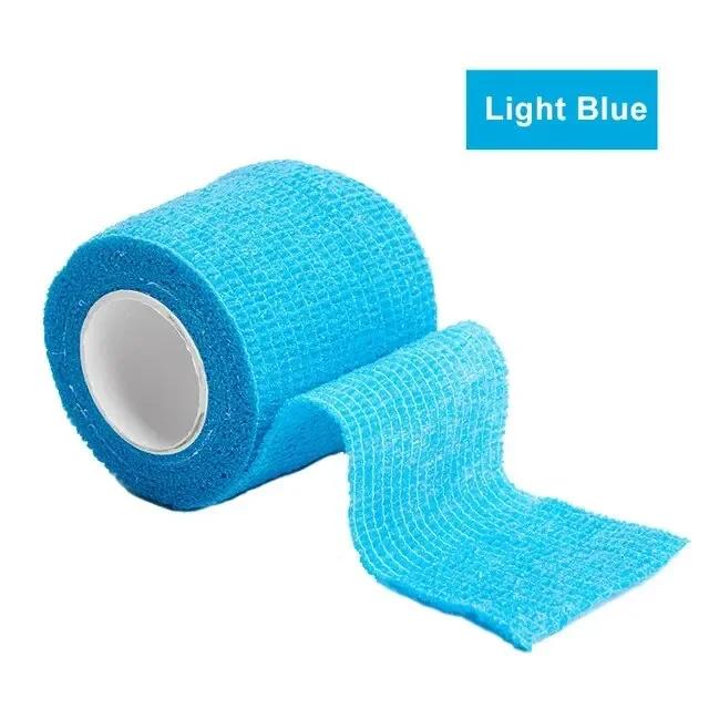1roll 2.5/5/7.5/10cm*4.5m Non Woven Elastic Self Adhesive Bandage Cohesive Bandage for Sports Fixing Finger Wrist Leg  camping