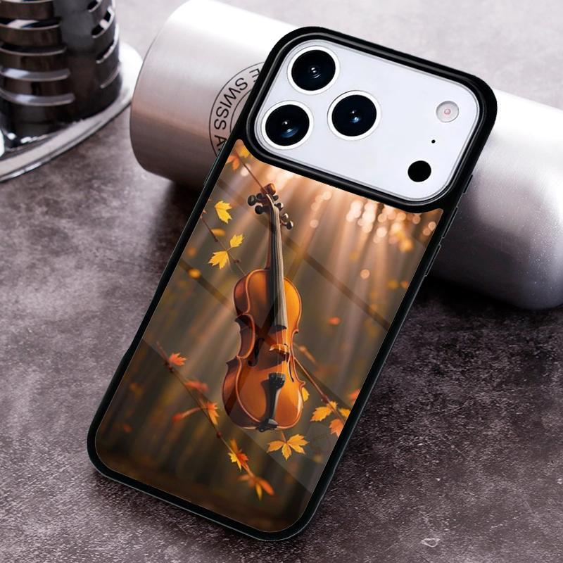 

Elegant Violins Bow Sheet Music Funda Phone Case For iPhone 17 16 15 14 13 12 11 Pro Max Plus 17Air Soft Silicone Cover iPhone 16 Plus