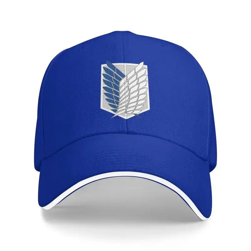 Attack on Titan Print Sandwich Baseball Caps Wings of Freedom Mikasa Snapback Hats Daily Bucket Cap Unisex Adjustable Hat