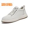 Fashion Genuine Leather Mens Casual Shoes Cowhide Business Skateboard Footwear Male Soft Comfortable Tenis Masculino Versatile Sneakers