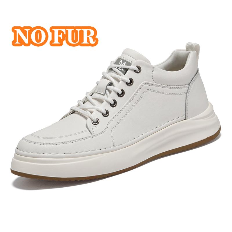 Fashion Genuine Leather Mens Casual Shoes Cowhide Business Skateboard Footwear Male Soft Comfortable Tenis Masculino Versatile Sneakers