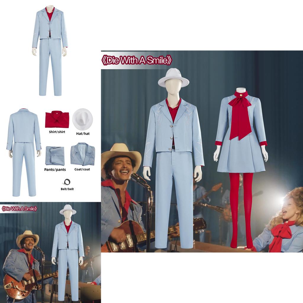 Ladykaga Bruno Mars Die With A Smile Costume Cosplay Pour Halloween