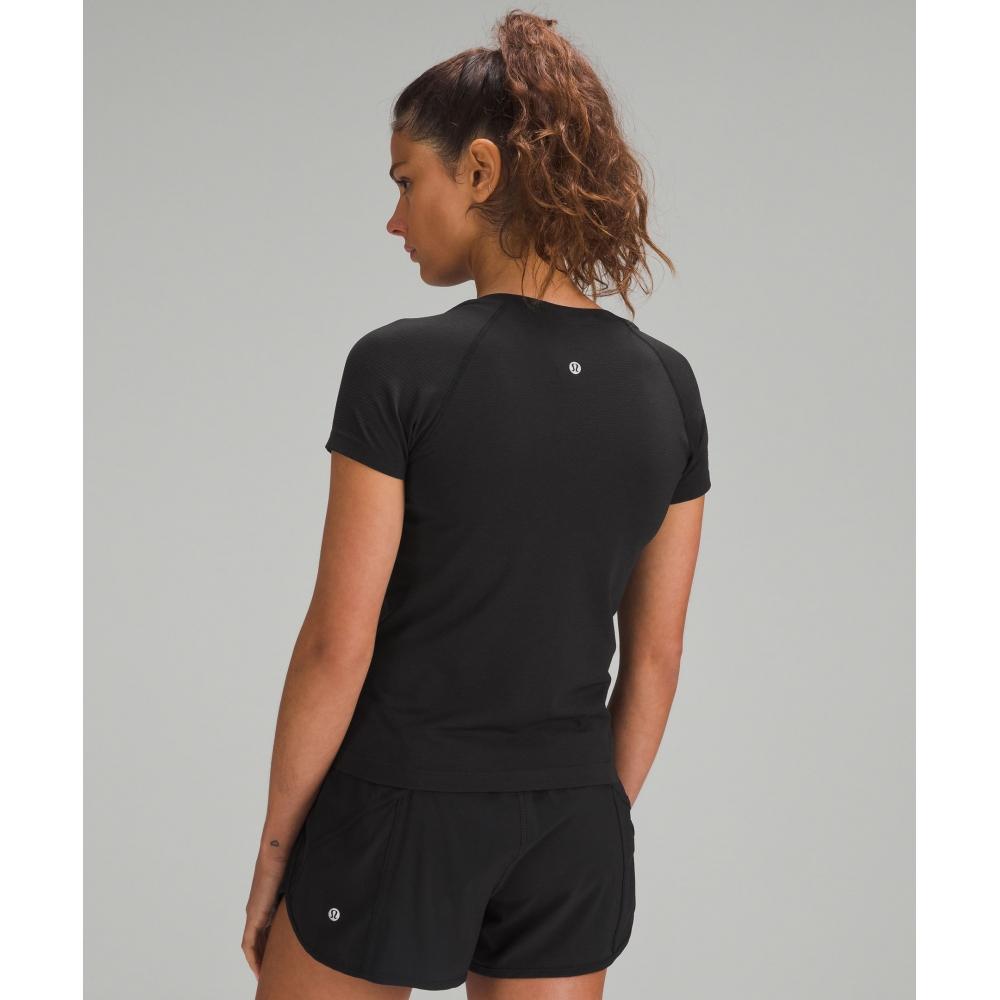 Lululemon Swiftly Tech Short Sleeve Shirt 2.0 Waist Length Black Black
