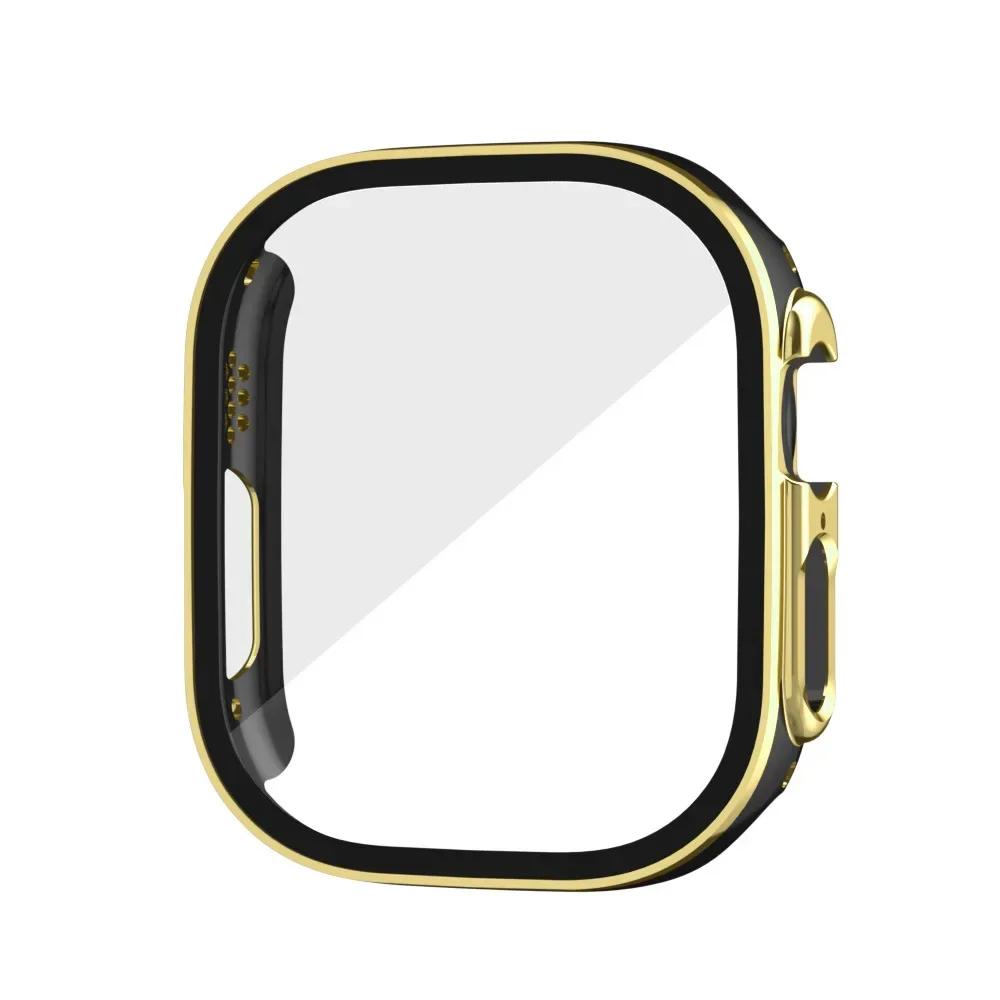 Glass+Case for Apple Watch Ultra 3 2 49mm Screen Protector Frame Cover for iWatch ultra 49 Tempered Protective 49MM Accessories