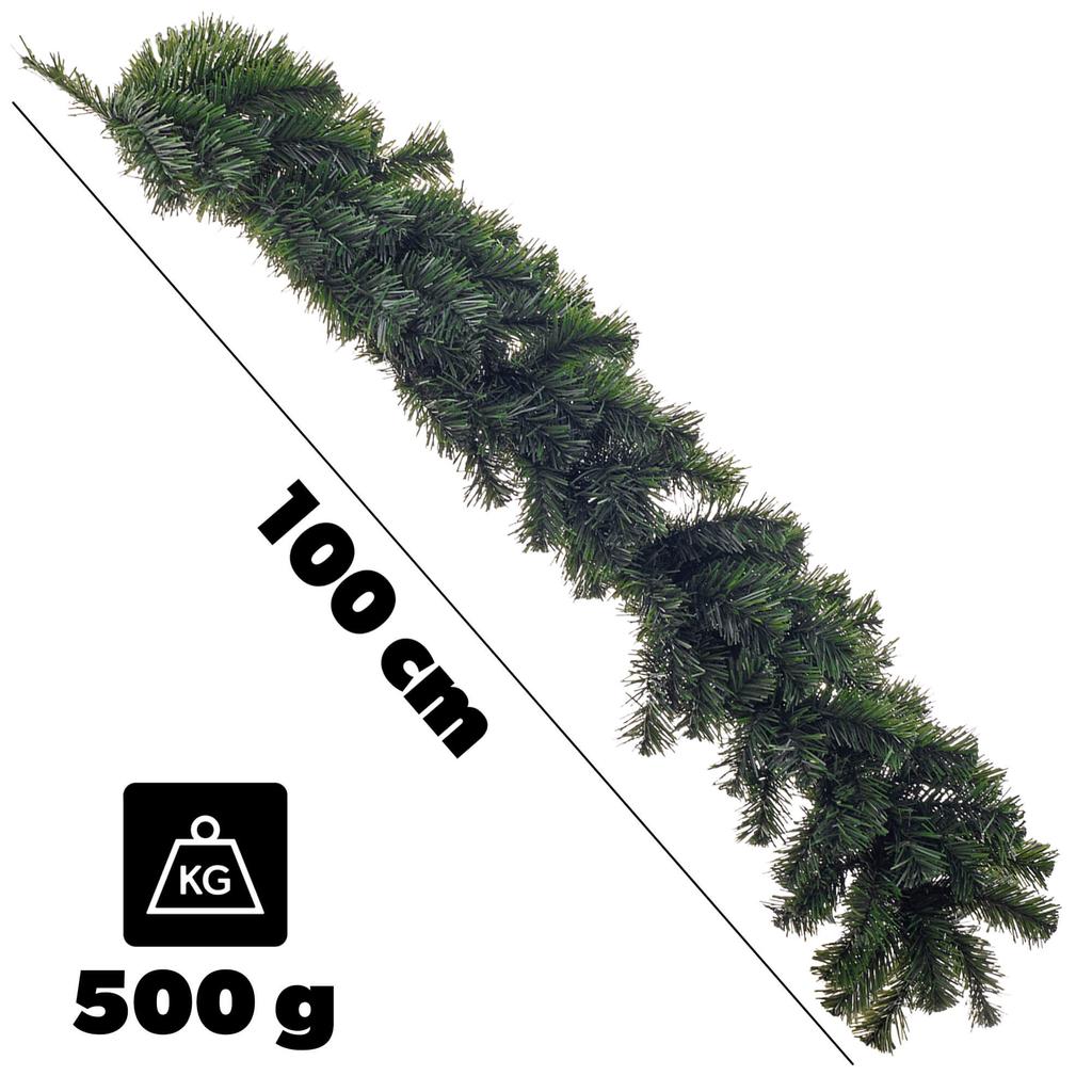 KADAX Weihnachtsbaumgirlande 100 cm Grün