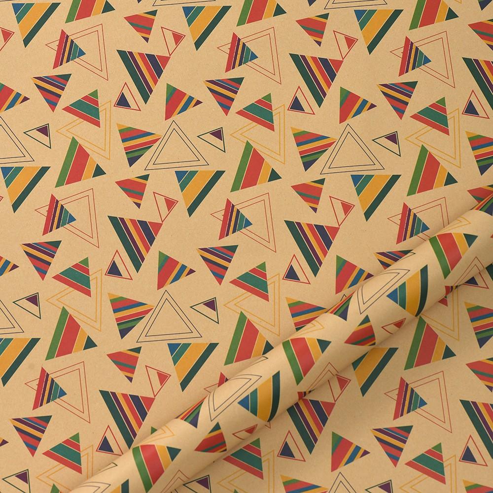 

6 видов подарочной бумаги в форме звезды и сердца, ретро крафт-бумага, упаковочная бумага для подарков на день рождения, детская подарочная упаковочная бумага