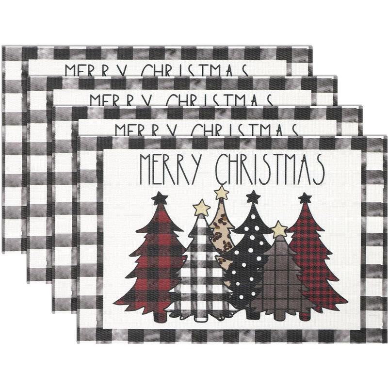 New Christmas Linen Square Placemat - Festive Party Tablecloth Decor, Beautify Coffee Table Mat.