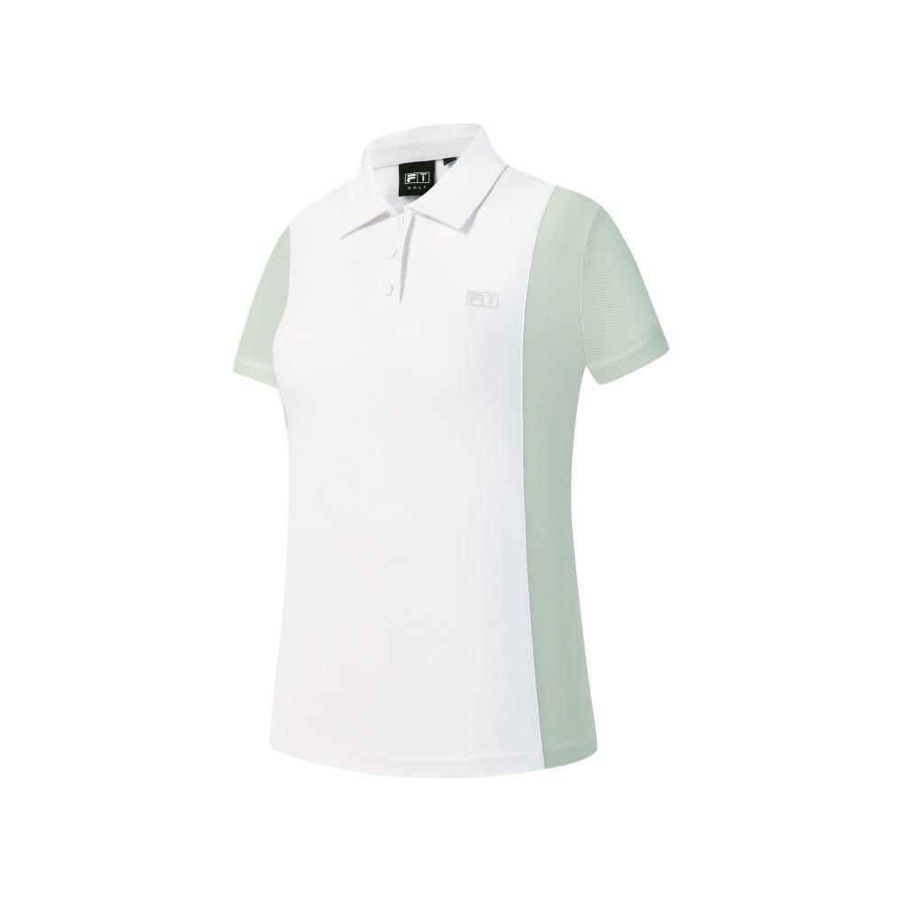 FILA Golf Series Simple Sports Comfortable Versatile Moisture-Wicking Quick-Dry Short Sleeve Polo Shirt Women tops A11W625111FWT S