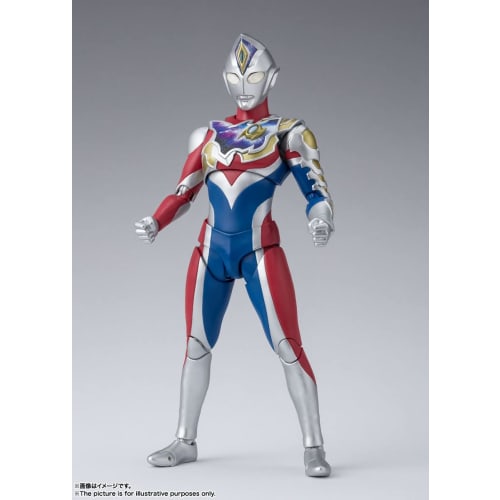 TAMASHII NATIONS S.H.Figuarts Ultraman Decker Flash Type, Approximately 150mm, ABS & PVC, Painted Action Figure, Multicolor