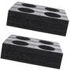 2Pcs Foam Cup Holder Tray Drink Carrier Beverage Cup Carrier Tray Multiple Holes Coffee Milk Tea Takeout Holder