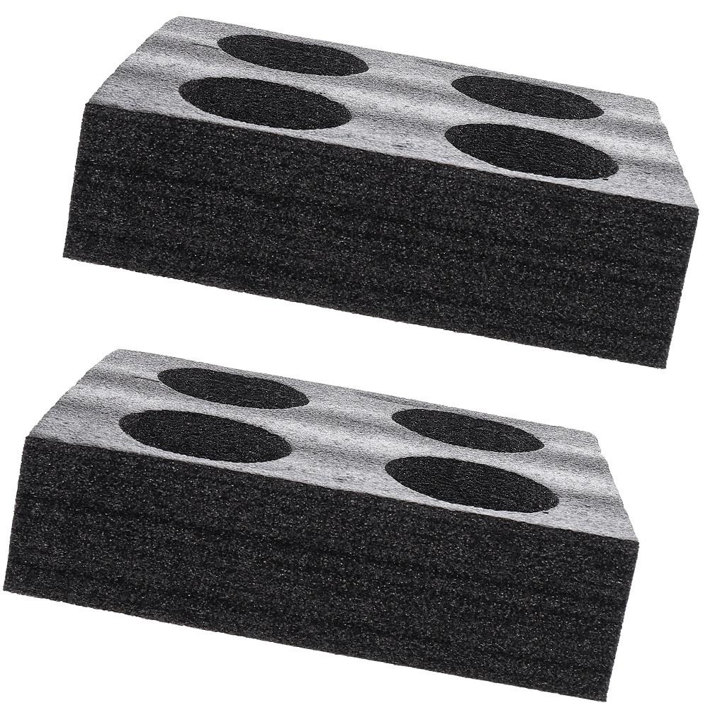 2Pcs Foam Cup Holder Tray Drink Carrier Beverage Cup Carrier Tray Multiple Holes Coffee Milk Tea Takeout Holder