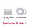10/20Pcs White POM Bushing Washer M3 M4 M5 M6 M8 M10 Insulated Plastic Gasket Round Hollow Unthread Standoff Spacer Sleeve