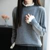 Women Sweater 100% Wool MODERN NEW SAGA Turtleneck Knit Pullover Thick Winter Jumpers Female Knit Tops