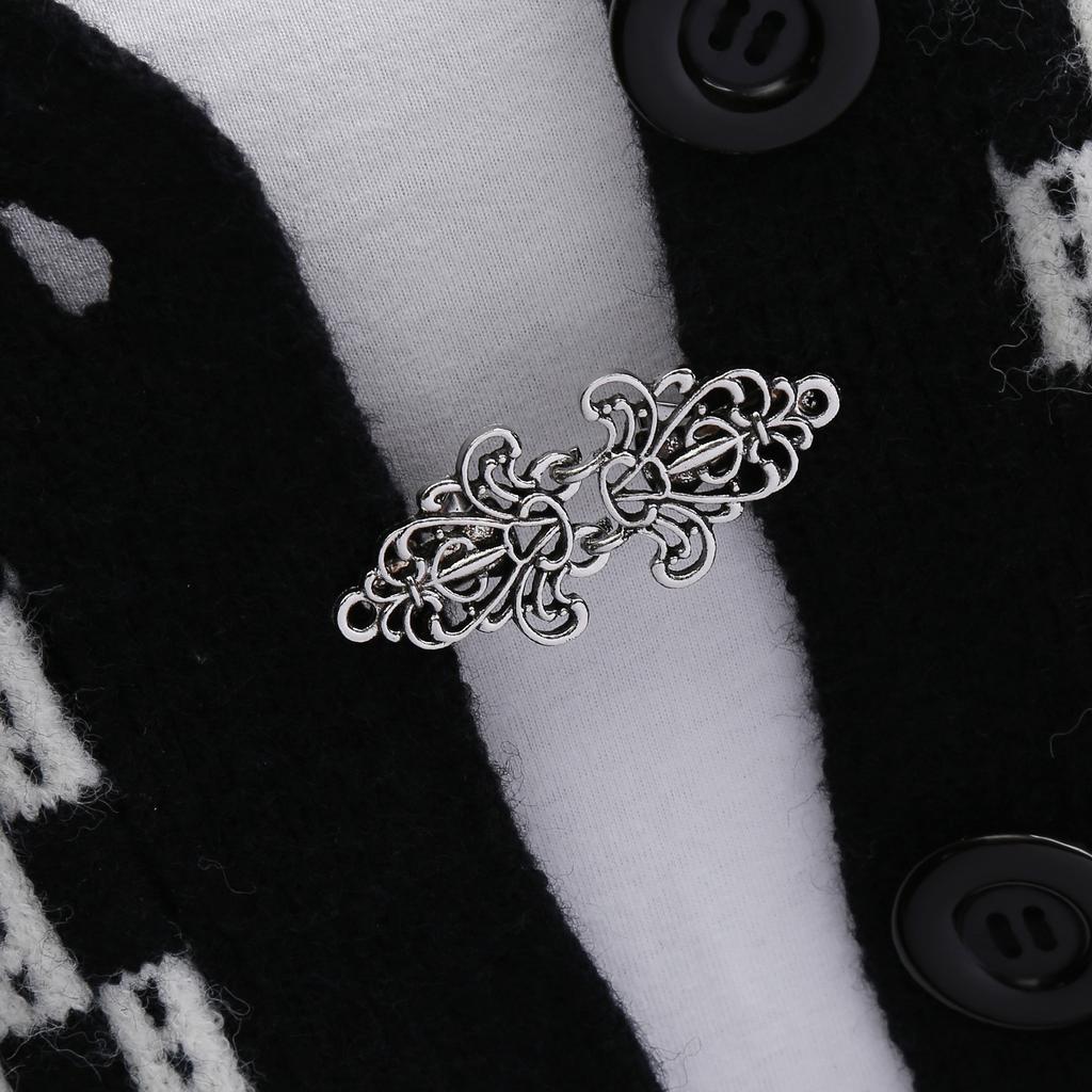 1/4pcs Vintage Sweater Swirl Clip Cape Cloak Clips for Dress Retro Cardigan Clip Shawl Clasp Shirt Button Clip for Girl Women