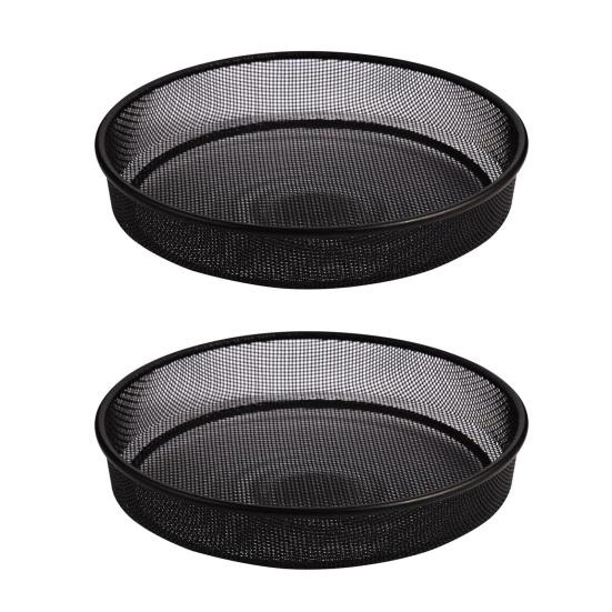 Round Bird Feeder Tray Plastic Bird Bath Water Tray Outdoor Mesh Birdseed Tray Bird Feeder Accessories for Wild Hummingbird Goldfinch Oriole
