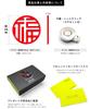 Golf Marker Marker That Brings Good Product LUCK Mizuhiki Concentration Gift the Face Steel 40mm Coral Red To Hat Project [Metal Luck] Name #GOOD