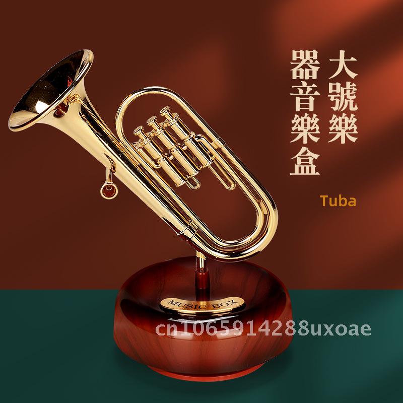 Violin Music Box, Music Box Model, Saxophone, Guitar, Pipa Ornament, Birthday Gift, New Year's Gift